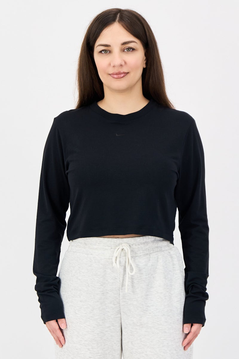 Nike Women Sportswear Fit Long Sleeve Outdoor T-shirt, Black - Image 1